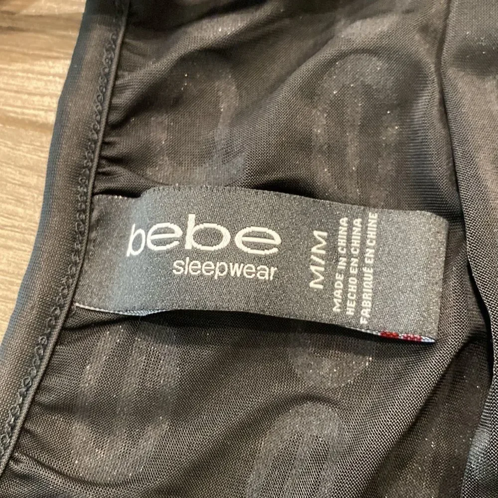 Bebe black and silver lingerie slip size medium - Picture 12 of 12